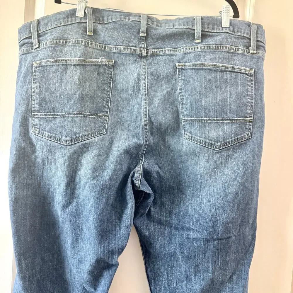 Foundry Supply Co Mens Jeans 50x32 Flex Denim Blue Straight Leg Big Tall Stretch